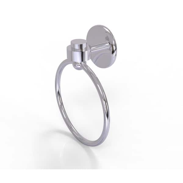 Allied Brass Satellite Orbit One Collection Towel Ring in Polished Chrome