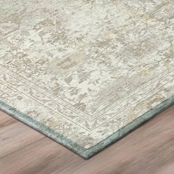 Chantille Machine Washable Indoor/Outdoor Abstract ACN3175 Ivory 8 ft. x 10 ft. Area Rug