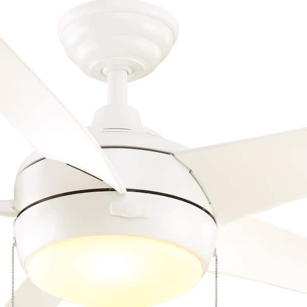 Home Decorators Collection Windward 44 in. LED Indoor Matte White