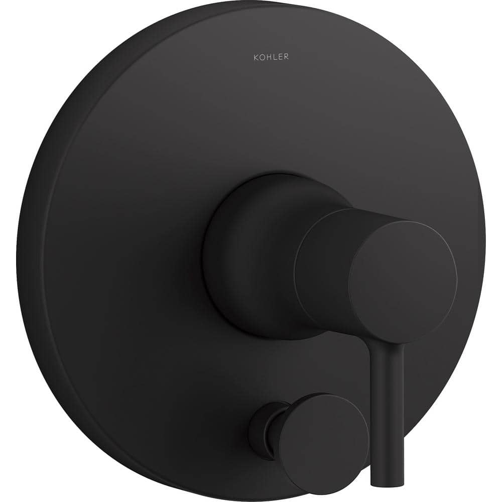 Toobi 1-Handle Valve Trim Kit with Diverter in Matte Black (Valve Not Included)