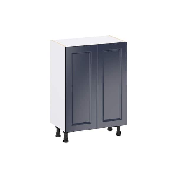 Laramie 24 in. W x 14 in. D x 34.5 in. H Assembled Full Height Doors Base Kitchen Cabinet in Painted Blue