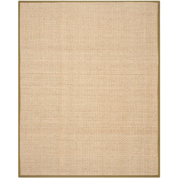 Natural Fiber Natural Fiber 10 ft. x 14 ft. Border Woven Area Rug