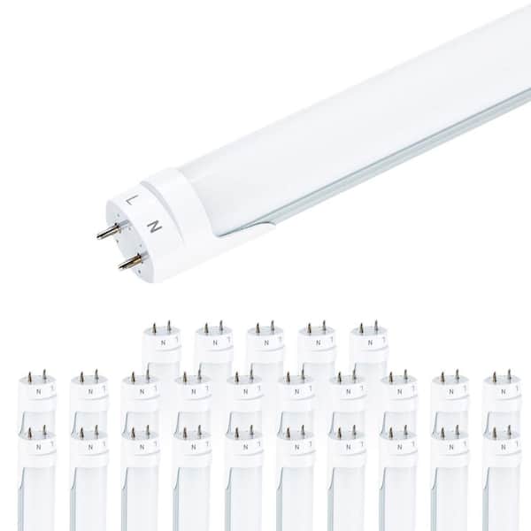 Viribright 18-Watt T8 LED Tube/4 ft. Ballast Bypass/2340 Lumens/Frosted/4000K/100-Pack
