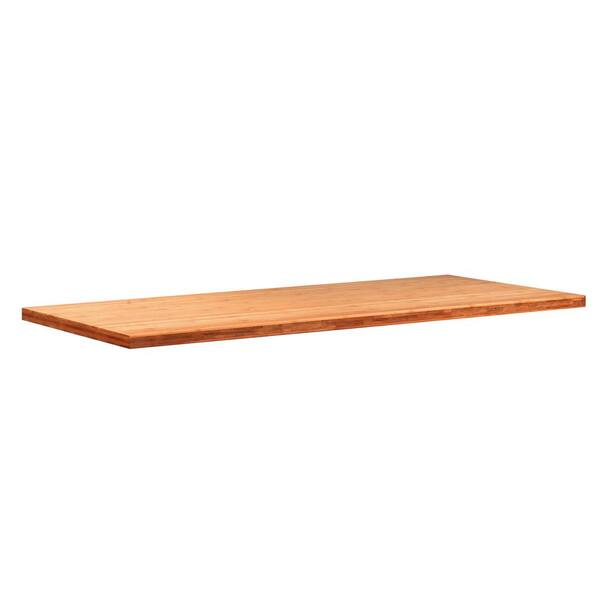 NewAge Products Bold 3.0 Series 52 in. W x 1 in. H x 18 in. D Red Oak Worktop