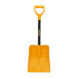 28.5 in. Telescoping Steel Handle Plastic Car Snow Shovel