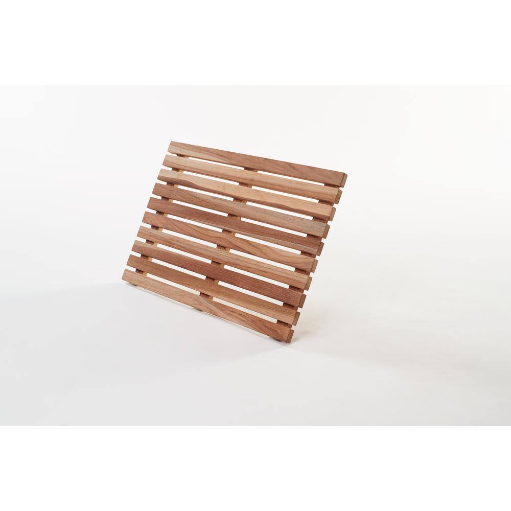 Gala Teak 20" x 14" Natural Wooden Bath Mat