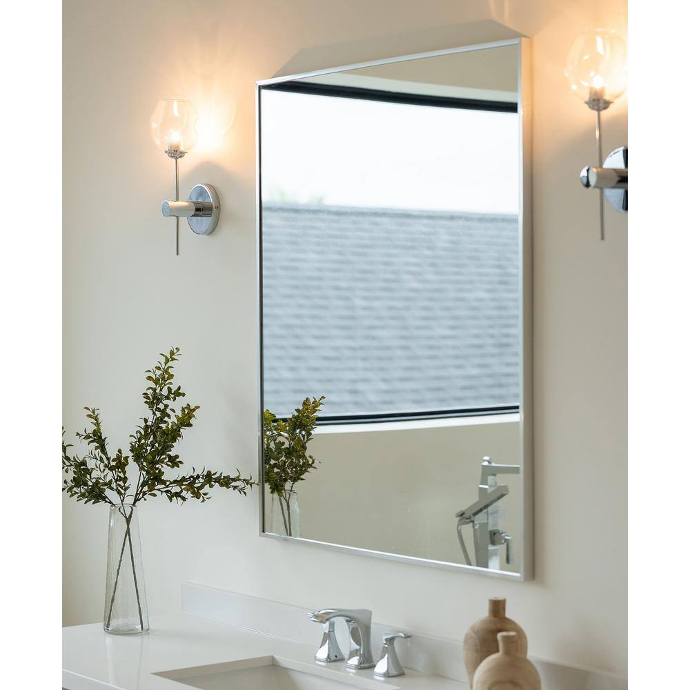 Dainolite - Abii - One Light Wall Sconce-Polished Chrome Finish-Clear Glass