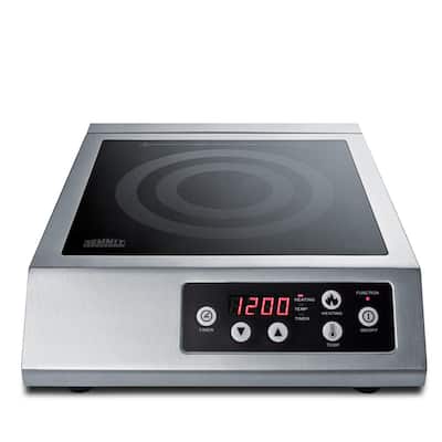 13 in. Commercial Smooth Ceramic Glass Induction Modular Cooktop in Black with 1-Element