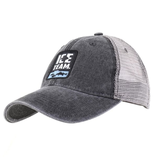 Clam Ice Team Dashboard Legacy Trucker - Black/Grey 16957 - The Home Depot