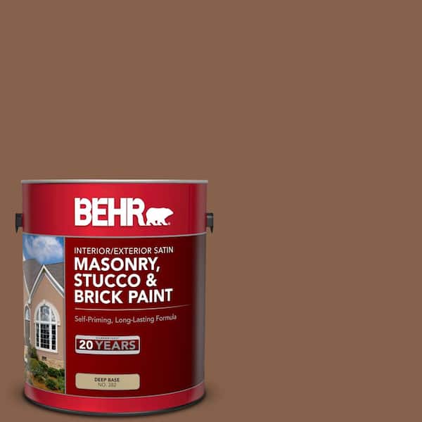 BEHR 1 gal. #S220-7 Molasses Satin Interior/Exterior Masonry, Stucco and Brick Paint