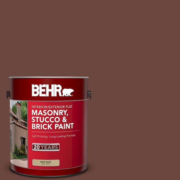 BEHR 1 gal. #PPU3-19 Moroccan Henna Flat Interior/Exterior Masonry, Stucco and Brick Paint