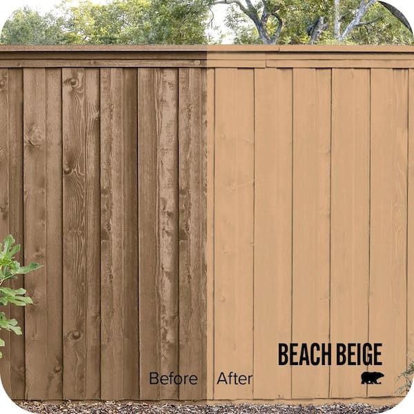 5 gal. #SC-127 Beach Beige Solid Color House and Fence Exterior Wood Stain