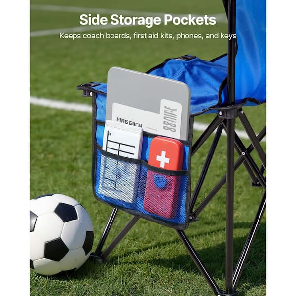 SKYSHALO Portable Folding Bench, 6-Seat Foldable Soccer Bench with