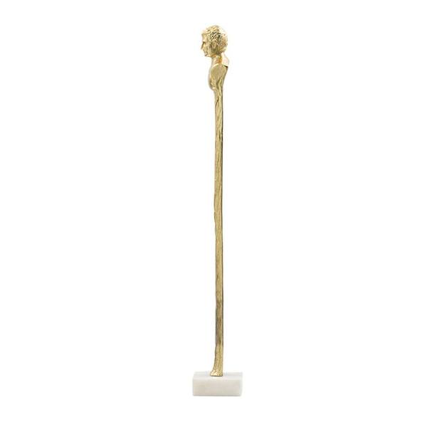 A & B Home 22 in. White Washed Resin Tower Decorative Sculpture 73539-DS -  The Home Depot