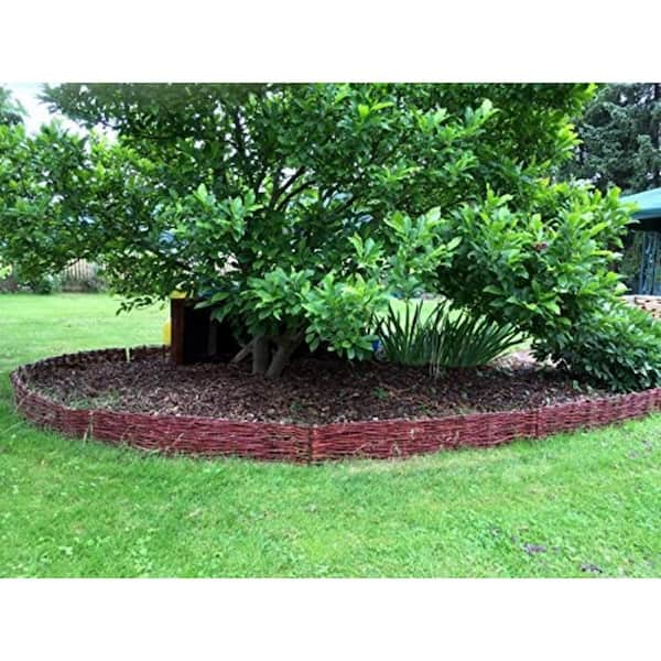 72 in. L x 16 in. W X-Large Woven Willow Flexible Edging (2-Pack)