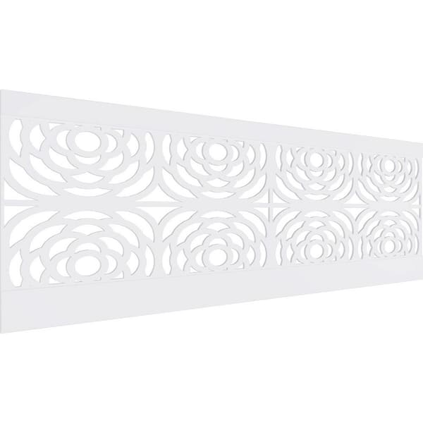 Ekena Millwork 32 in. H x 94-1/2 in. W 21.04 sq. ft. Edinburg PVC Wainscot Paneling Kit