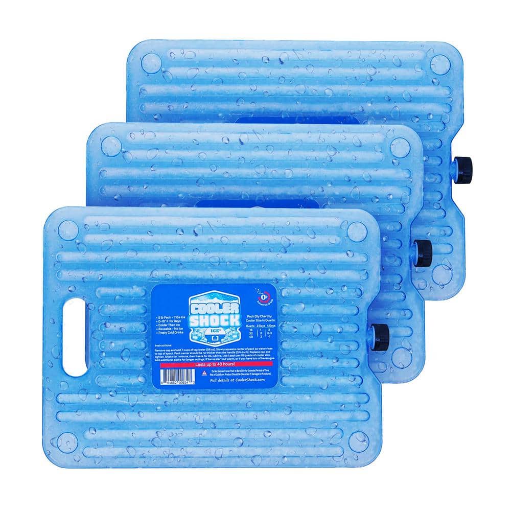 13 in. L x 10 in . W x 1.5 in. H Large Size Reusable Long Lasting Ice Pack for Cooler, Clear (3-Pack) price history on PriceWatchPro