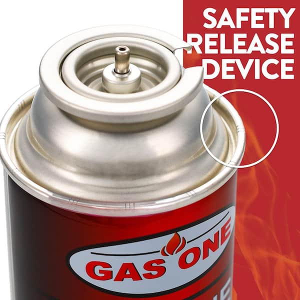 GASONE 8 oz. Butane Fuel Canister Cartridge with Safety