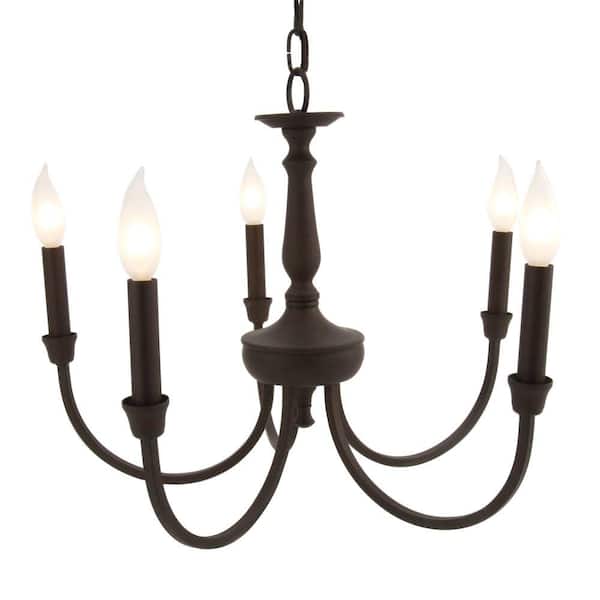 Thomas Lighting Winston 5-Light Chandelier In Painted Bronze Finish -Discontinued