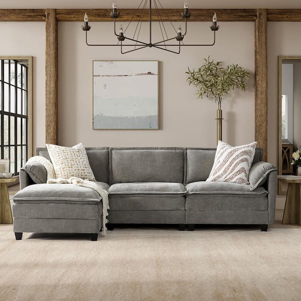 JAYDEN CREATION Noemi Pillow Arm 108 in. 4-piece Polyester