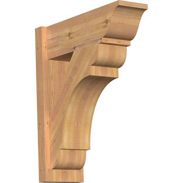 Ekena Millwork 8 in. x 26 in. x 22 in. Olympic Traditional Smooth Western Red Cedar Outlooker