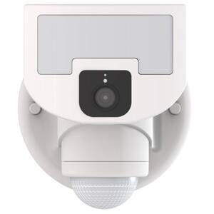 Nightwatcher 1700 Lumen 210-Degree White Motion Activated Tracking LED Outdoor Security Flood Light with WiFi Camera