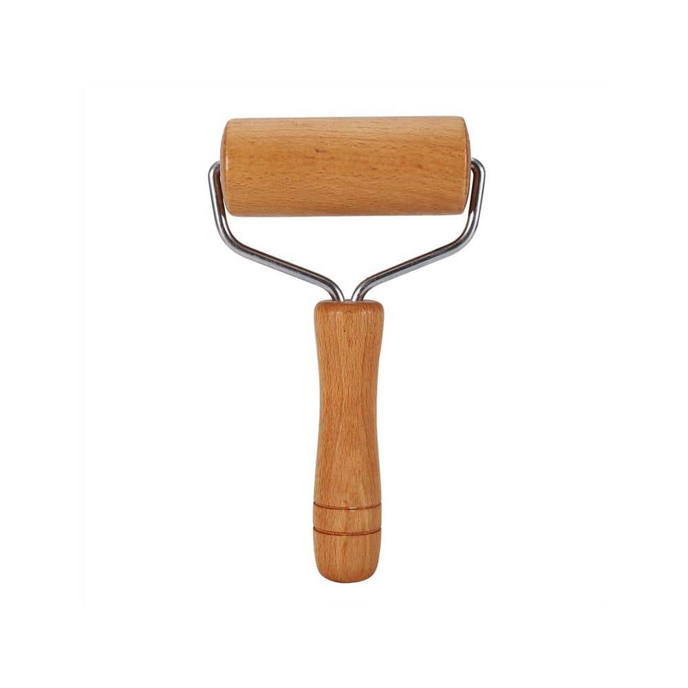 9.5 x 19cm Wooden Non-Stick Pastry Rolling Pin with Handle for Baking Cooking Pizza Dough Cookie Bread Tortilla Dumpling price history on PriceWatchPro