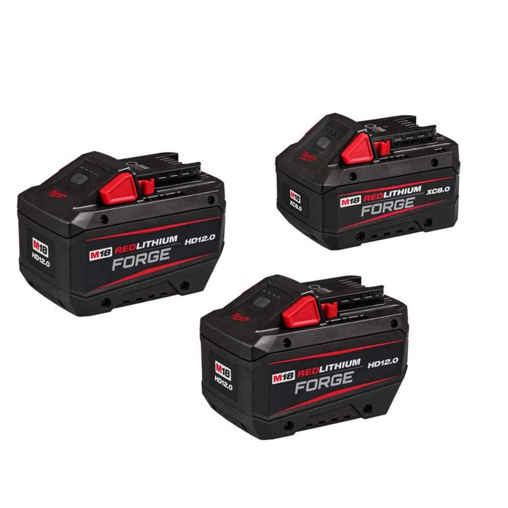M18 18V Lithium-Ion REDLITHIUM FORGE HD 12.0 Ah Battery Pack (2-Pack) w/ (1) 8.0 Ah Battery price history on PriceWatchPro