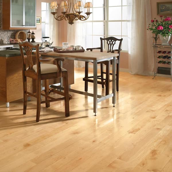 Prestige Natural Maple 3/4 in. T x 5 in. W Smooth Solid Hardwood Flooring (23.5 sq.ft./ctn)