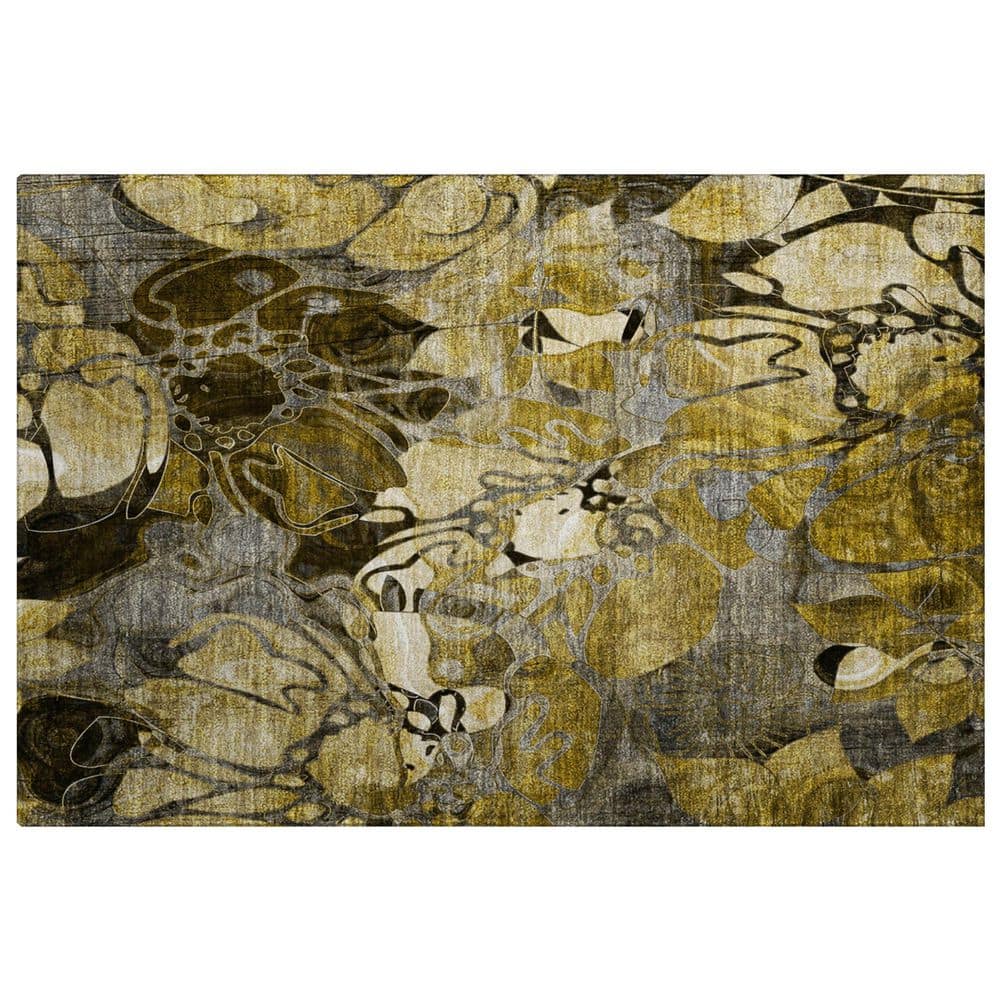 Dream Shag Premium Machine Washable Abstract ADS558 Brown 2 ft. x 3 ft. Accent Rug price history on PriceWatchPro