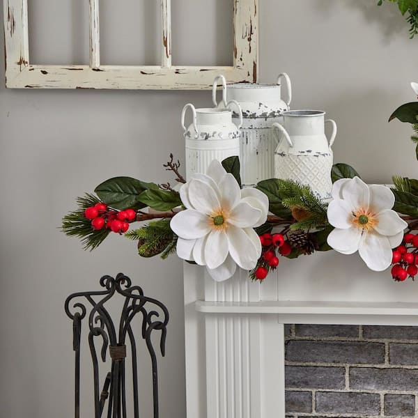 Magnolia & Berry Artificial Holiday Floral 