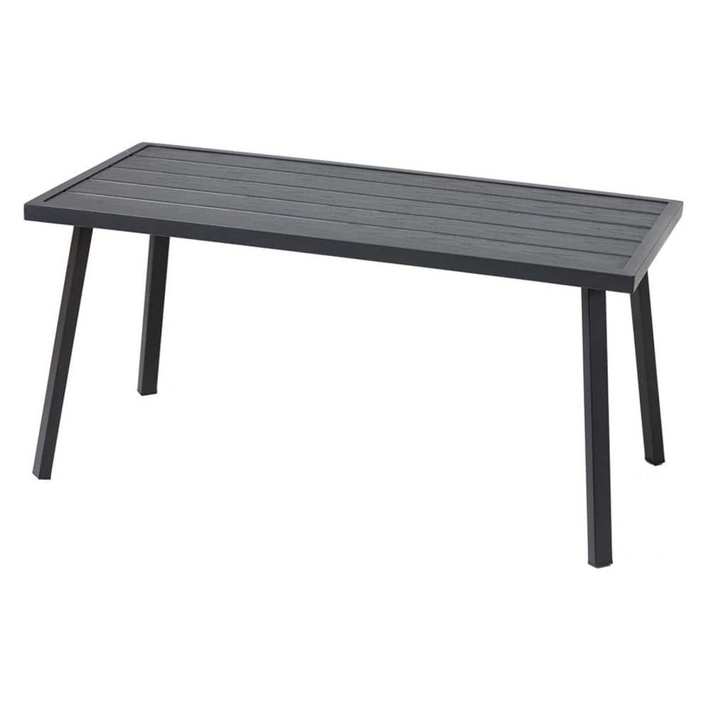 Rectangle Metal Outdoor Coffee Side Table for Outside Patio