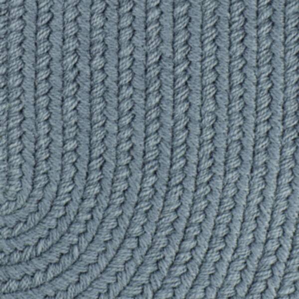 Texturized Solid Ocean Blue Poly 7 ft. x 9 ft. Oval Braided Area Rug  TS09R084X108 - The Home Depot