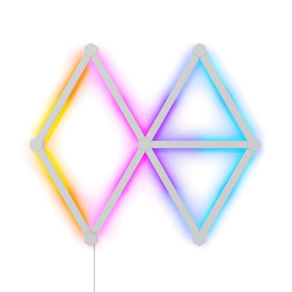 Nanoleaf Lines スマーターキット LEDライトバ Nanoleaf Lines Smarter Kit Multi-Color Modular Backlit LED Wall