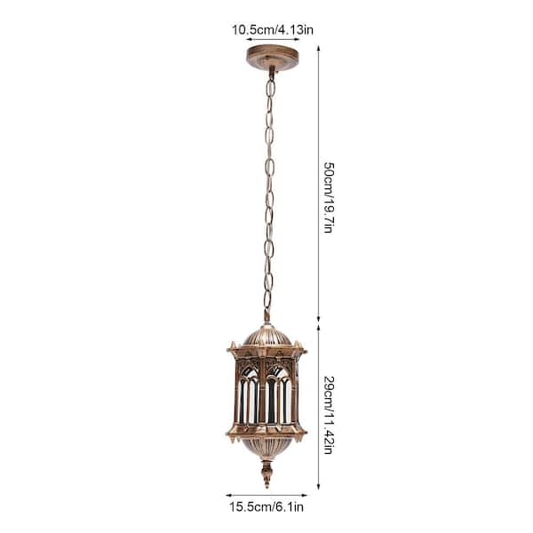 Sinclair 1 Light 10.25 inch Black/Gold Leaf Mini Pendant