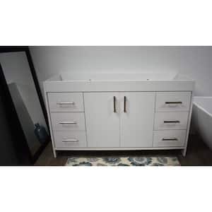 Rio 48 in. W x 19 in. D 34 in. H Bath Vanity Cabinet without Top in White