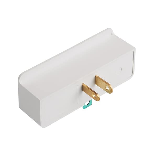 2 to 3-Prong Triple Outlet Adapter