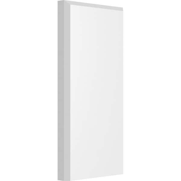 Ekena Millwork 5 in. W x 10 in. H x 3/4 in. P Standard Foster Plinth Block with Beveled Edge (4-Pack)