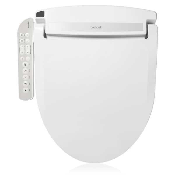 Brondell Swash Select Sidearm DR801 Electric Bidet Seat for Elongated Toilets with Warm Air Dryer and Deodorizer in White
