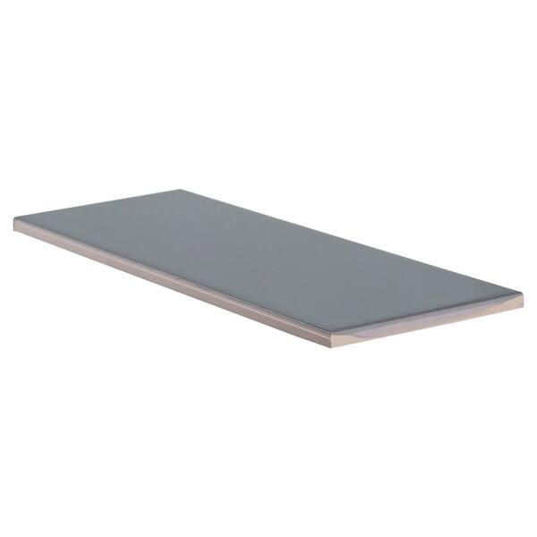 Jeffrey Court Weather Grey 4 in. x 12 in. Glossy Ceramic Wall Tile (10.33 sq. ft. / case)