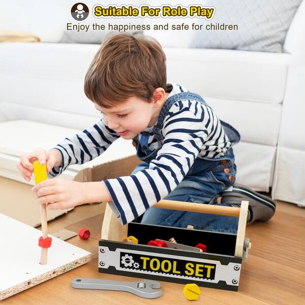 Black And Decker Kids Toddler Junior Carpenter Set 50 Tools 3+/ Home  Improvement
