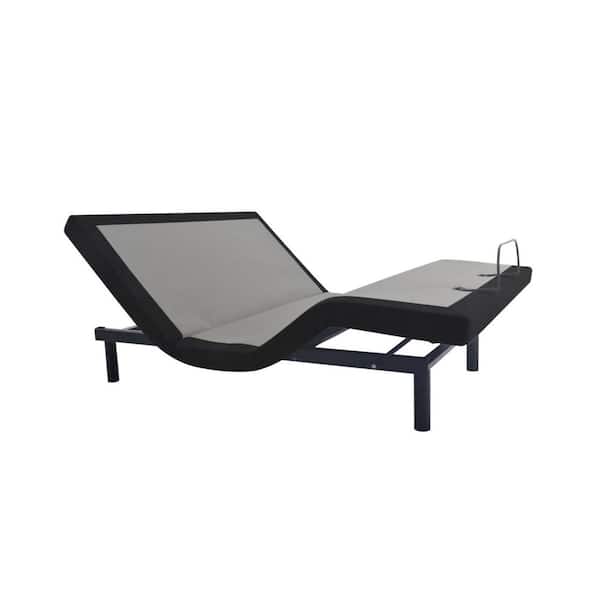 OMNE SLEEP OS2 Black/Grey King Adjustable Bed Base With Head and Foot Position Adjustments