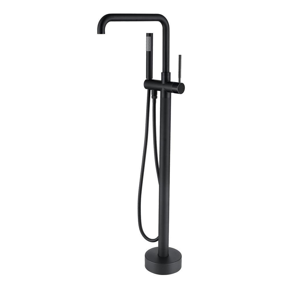Single-Handle Claw Foot Tub Faucet Freestanding Floor Mount Roman Tub Fauce