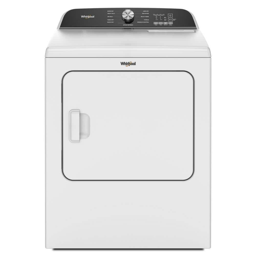 Whirlpool - 7.0 Cu. Ft. Electric Dryer with Moisture Sensor - White