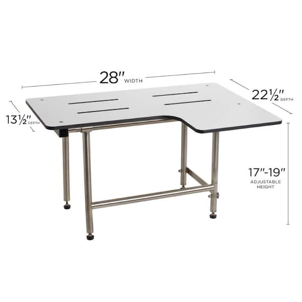 KSC　M9＆M92 SEACHROME 28 in. x 22.5 in. Reversible Folding Transfer Tub/Shower
