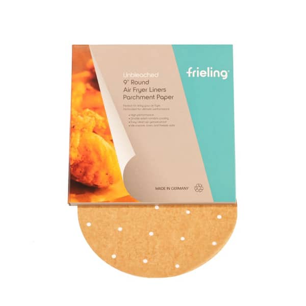 Frieling Air Fryer Liners, 9 in. Round with Holes, 50-Pieces in Box  (3-Pack) 6004-3 - The Home Depot