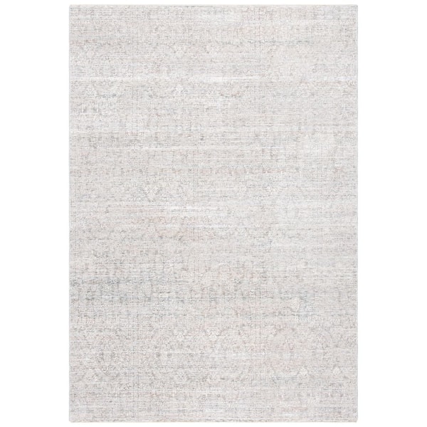 Webster 9 ft. x 12 ft. Gray/Beige Distressed Ornate Area Rug
