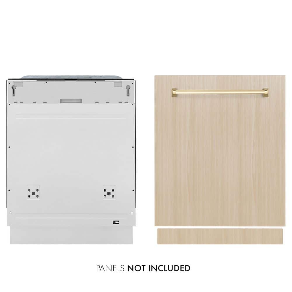 Autograph Edition 24 in. Top Control 6-Cycle Tall Tub Panel Ready Dishwasher with 3rd Rack and Polished Gold Handle