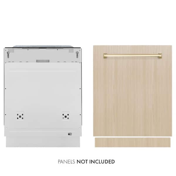 Autograph Edition 24 in. Top Control 6-Cycle Tall Tub Panel Ready Dishwasher with 3rd Rack and Polished Gold Handle