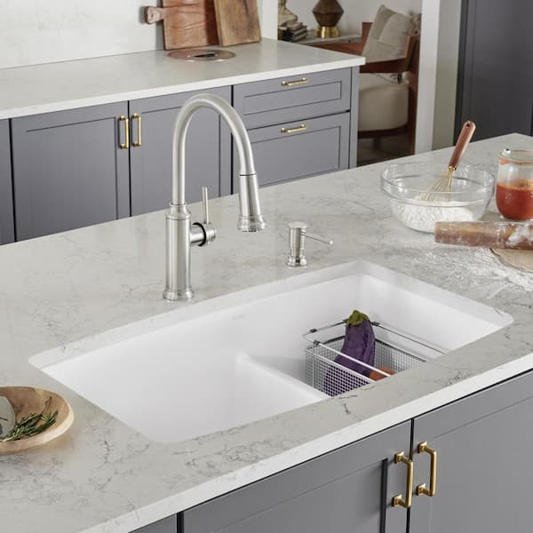 White Granite Composite Kitchen Sink